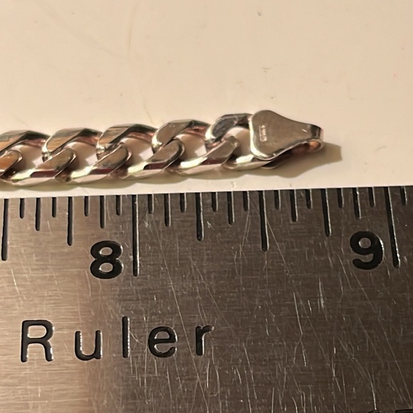 NWOT Italian Curb 925 Medical Bracelet - Picture 8 of 9
